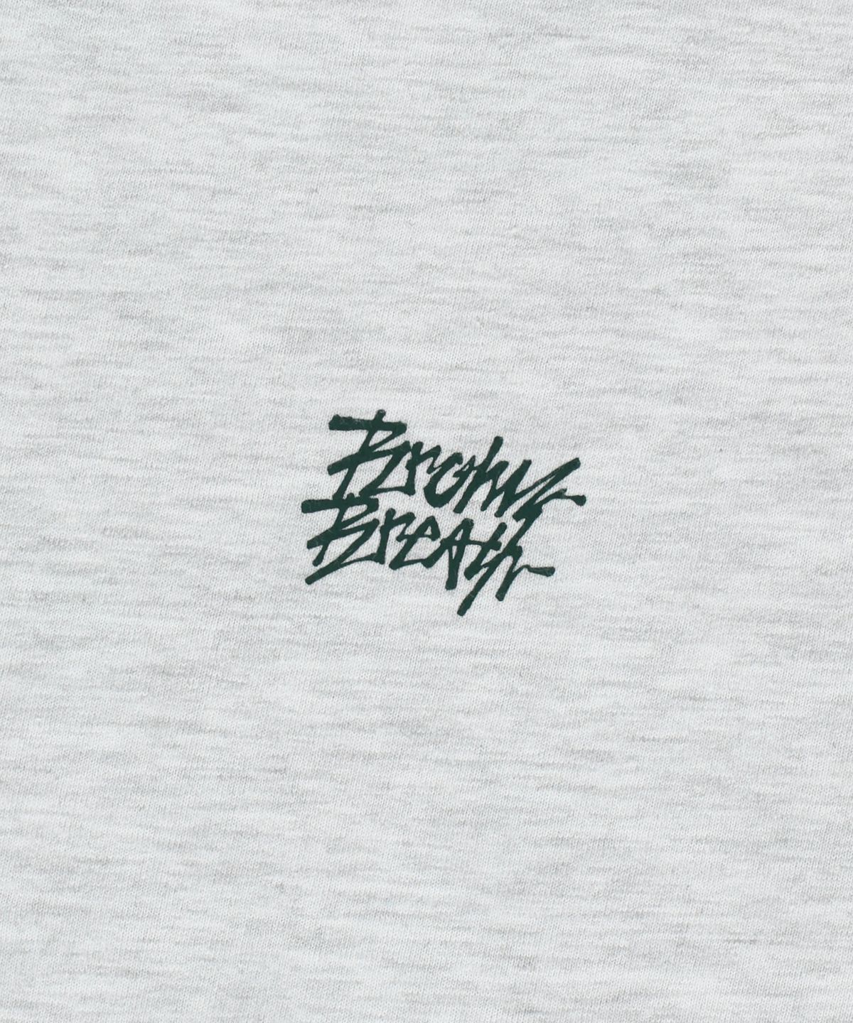 브라운브레스(BROWNBREATH) CRUSH TAG BREATH TEE - ASH