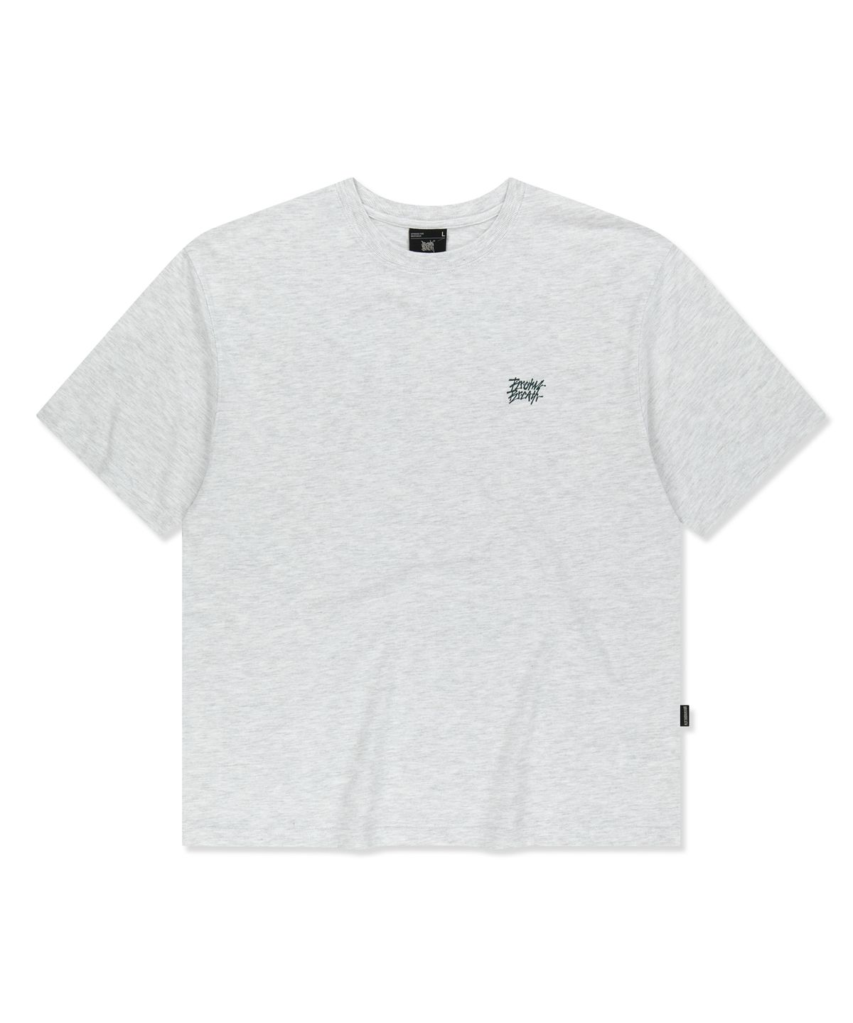브라운브레스(BROWNBREATH) CRUSH TAG BREATH TEE - ASH