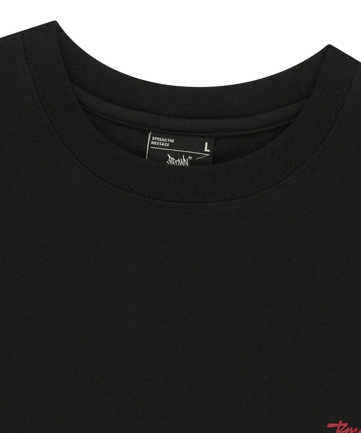 브라운브레스(BROWNBREATH) CRUSH TAG BREATH TEE - BLACK