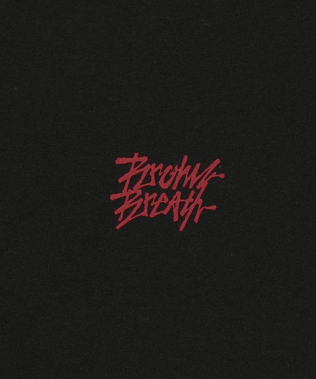 브라운브레스(BROWNBREATH) CRUSH TAG BREATH TEE - BLACK