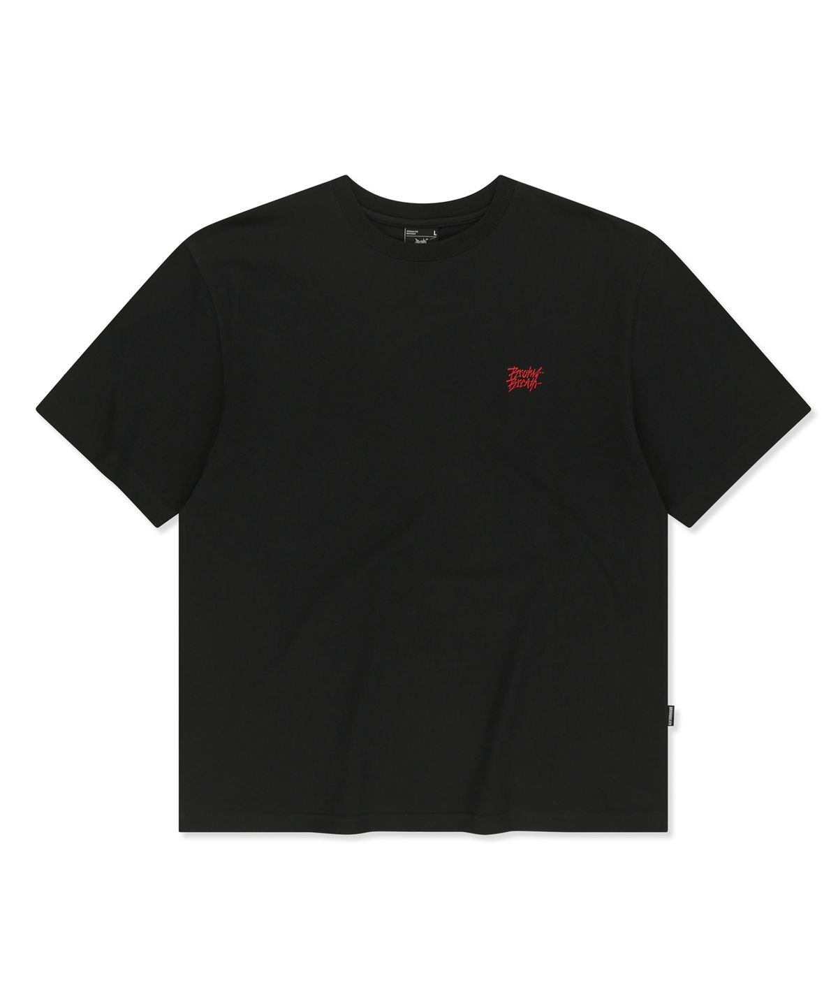 브라운브레스(BROWNBREATH) CRUSH TAG BREATH TEE - BLACK