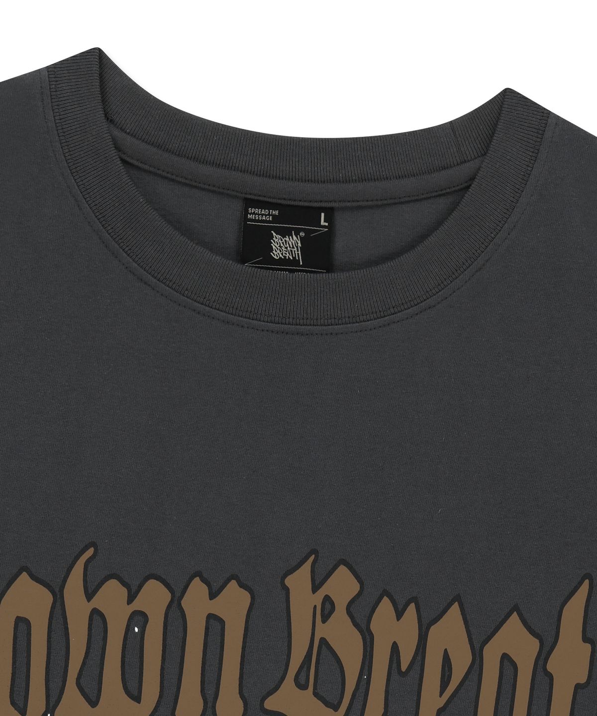 브라운브레스(BROWNBREATH) MOTOR GRAPHIC TEE - CHARCOAL