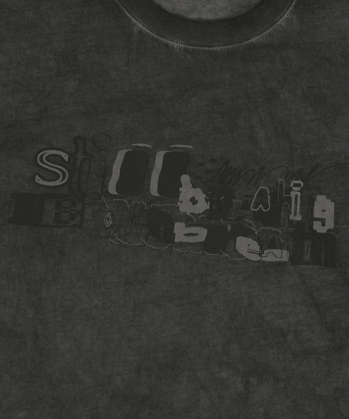 브라운브레스(BROWNBREATH) STILL BREATHING TEE - CHARCOAL