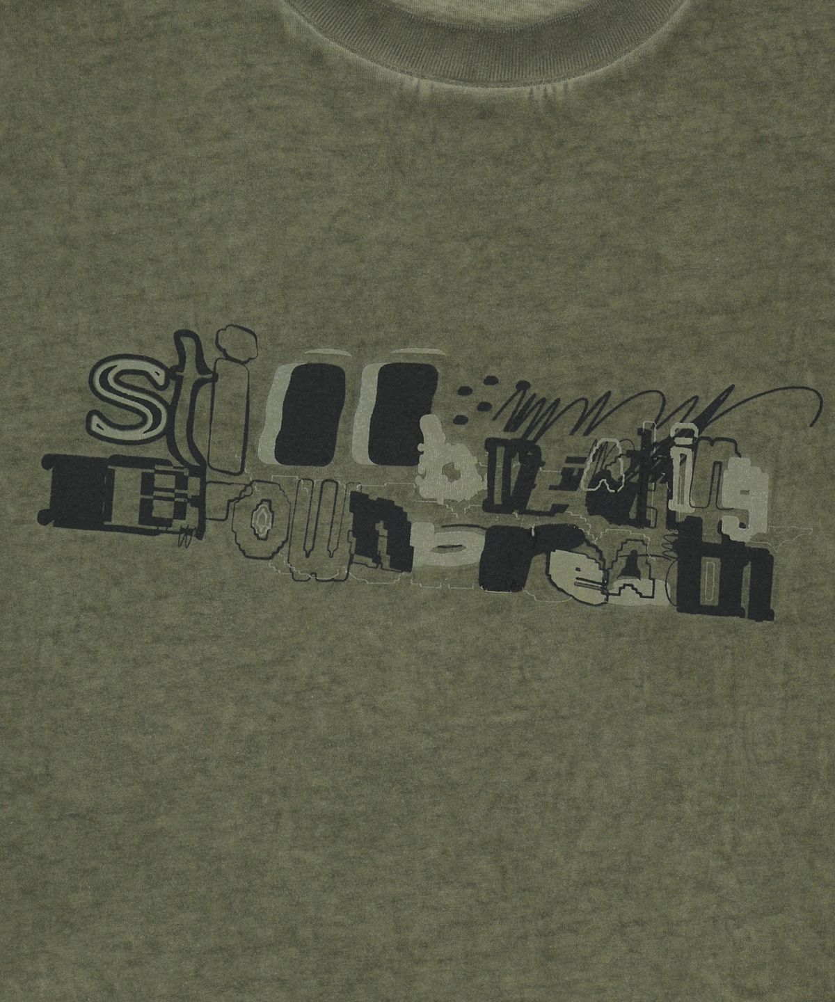 브라운브레스(BROWNBREATH) STILL BREATHING TEE - KHAKI