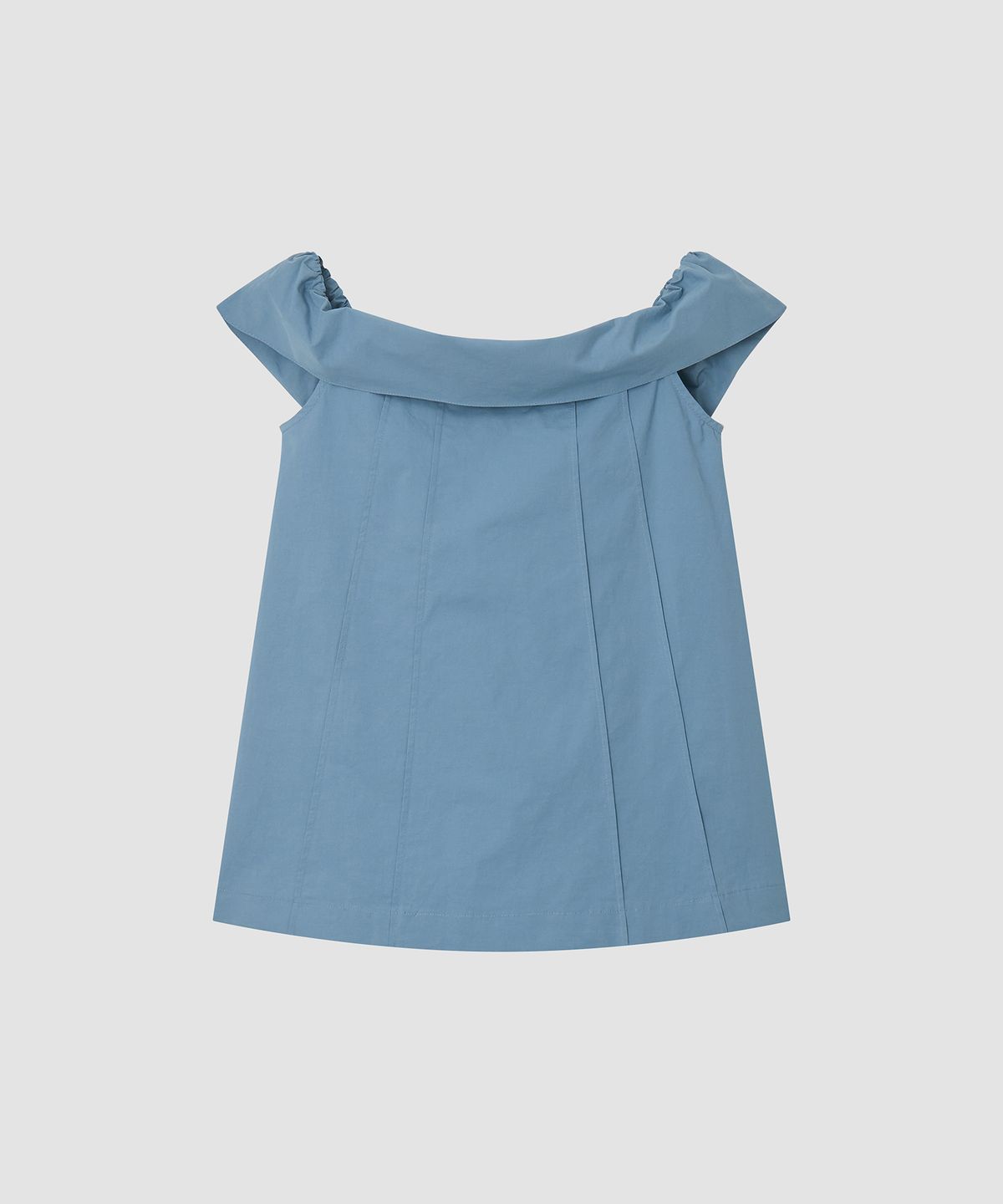 더 릴(THE LILLE) Ruffle Shoulder Blouse_Blue