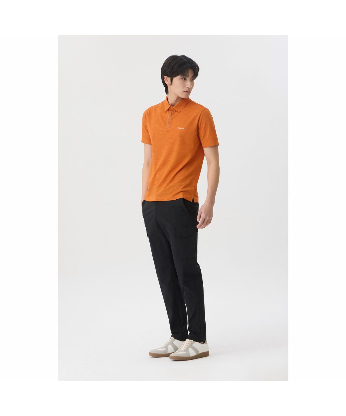 브렌우드(BRENTWOOD) [라이프퍼포먼스] 니팅 폴로넥 티셔츠 BRTAM26001ORX