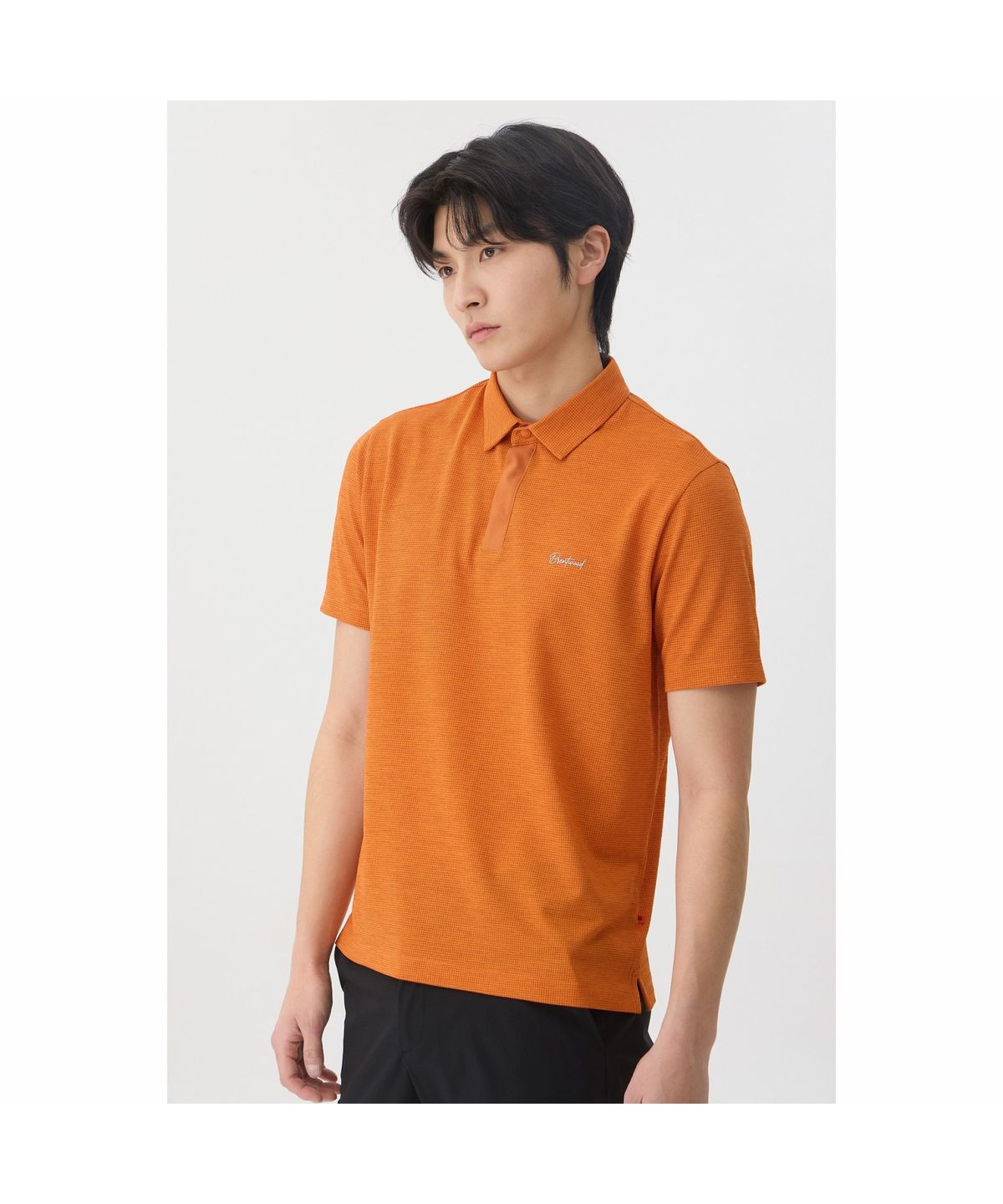 브렌우드(BRENTWOOD) [라이프퍼포먼스] 니팅 폴로넥 티셔츠 BRTAM26001ORX