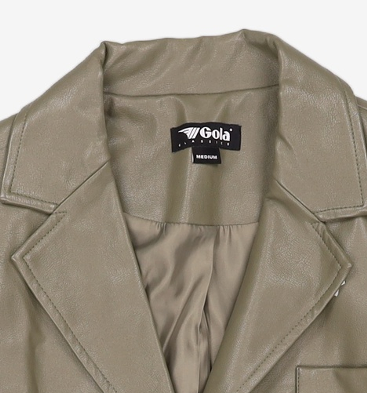 골라(GOLA) W 에코레더 크롭자켓 W LEATHER CROPPED JK M