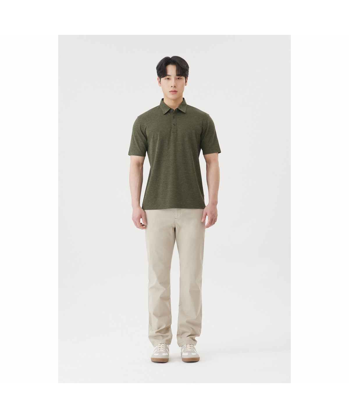 브렌우드(BRENTWOOD) [에센셜스] 차가운 폴로넥 티셔츠 BRTAM26411KHX