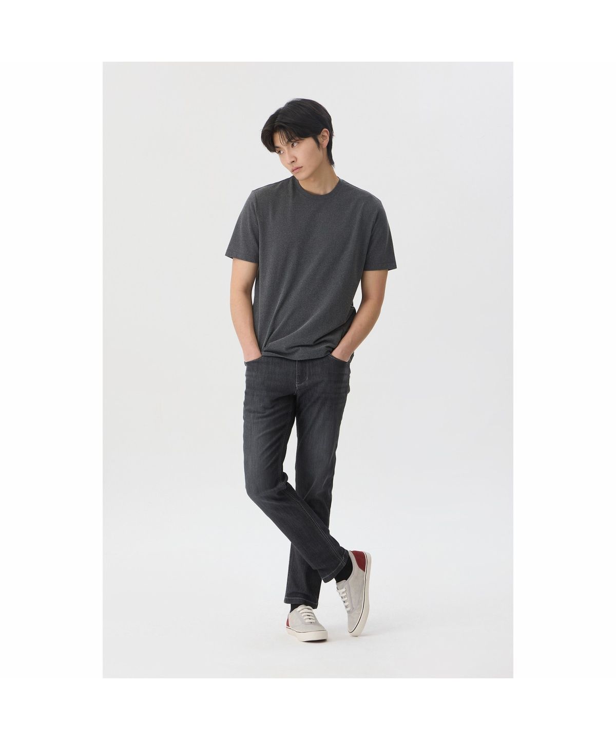 브렌우드(BRENTWOOD) 소로나 피그다잉 라운드넥 티셔츠 BRTAM26461GYX