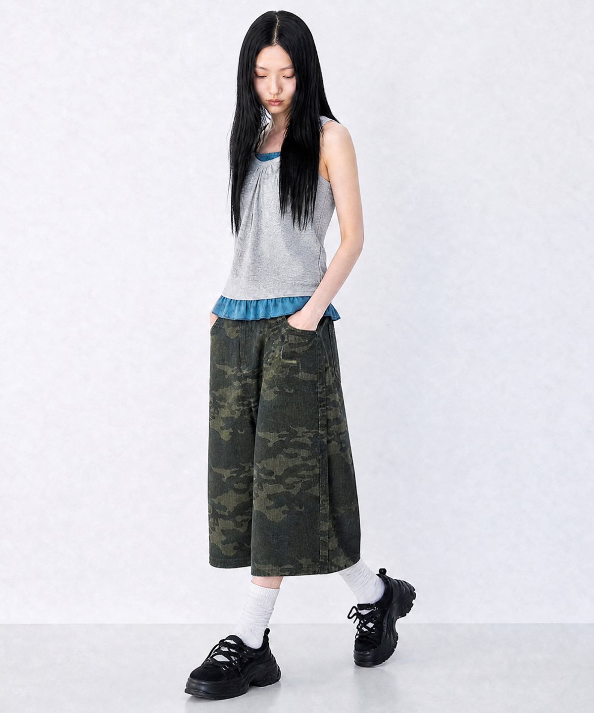 아티스트웨어(ARTISTWEAR) [ATW] 카모 필드 버뮤다팬츠