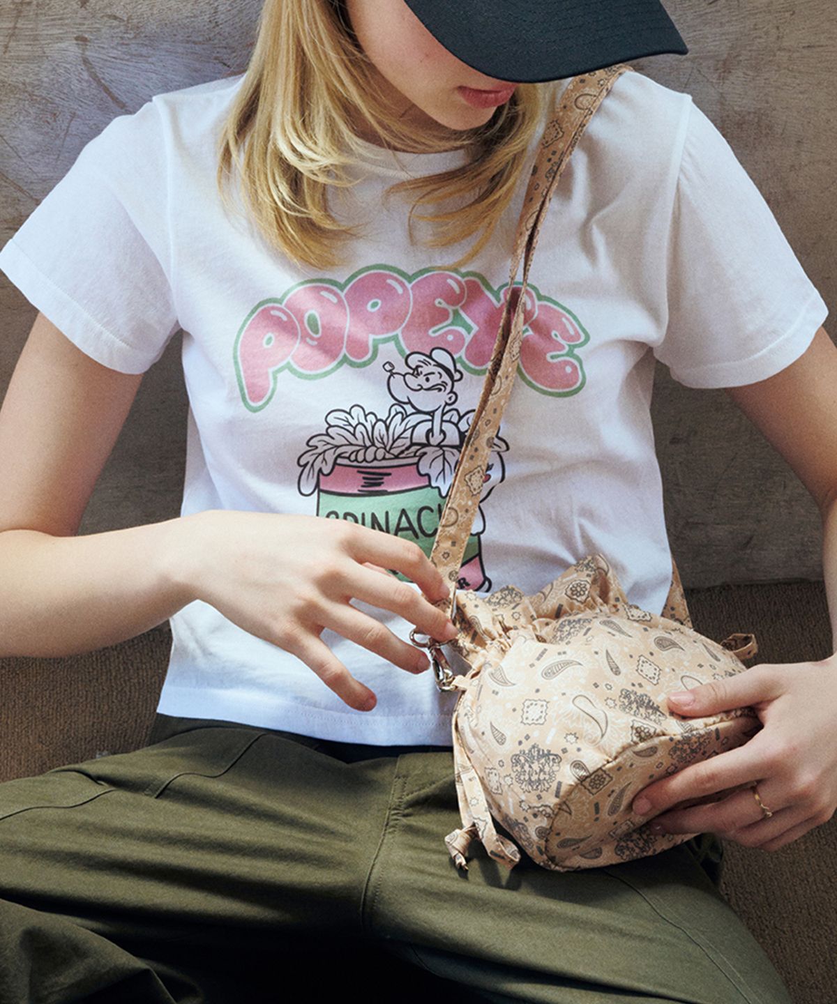 에르에르(ERER) Bandana Mini Bag Beige