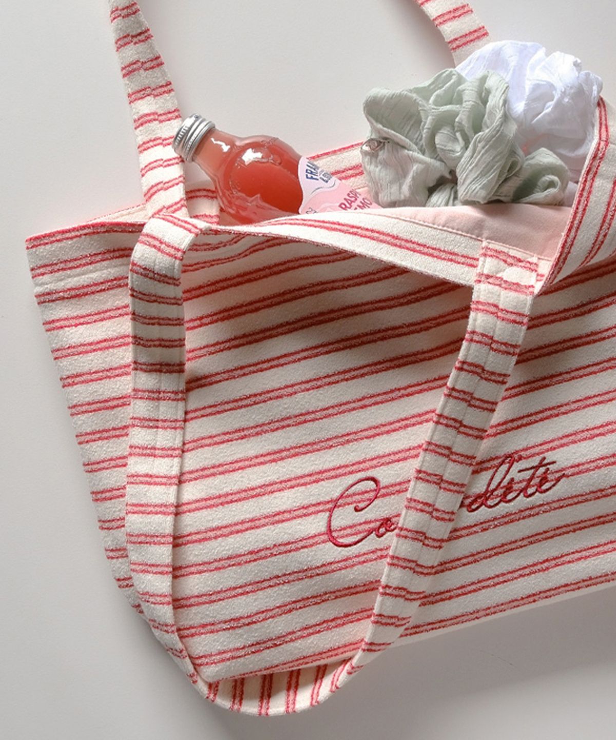 망고매니플리즈(MANGO MANY PLEASE) CONTE TERRY BAG_STRIPE