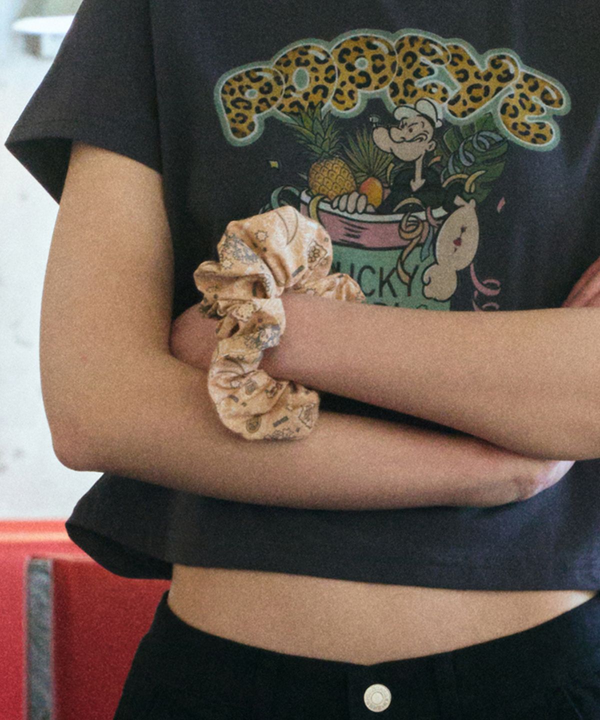 에르에르(ERER) Bandana Scrunchie Beige