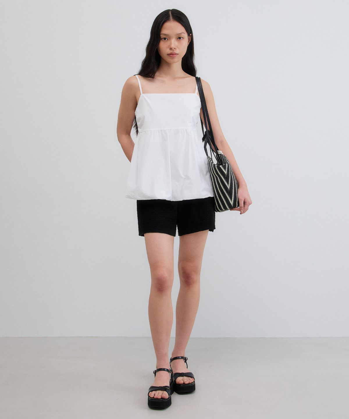 망고매니플리즈(MANGO MANY PLEASE) TITO KNIT SHORTS_BLACK