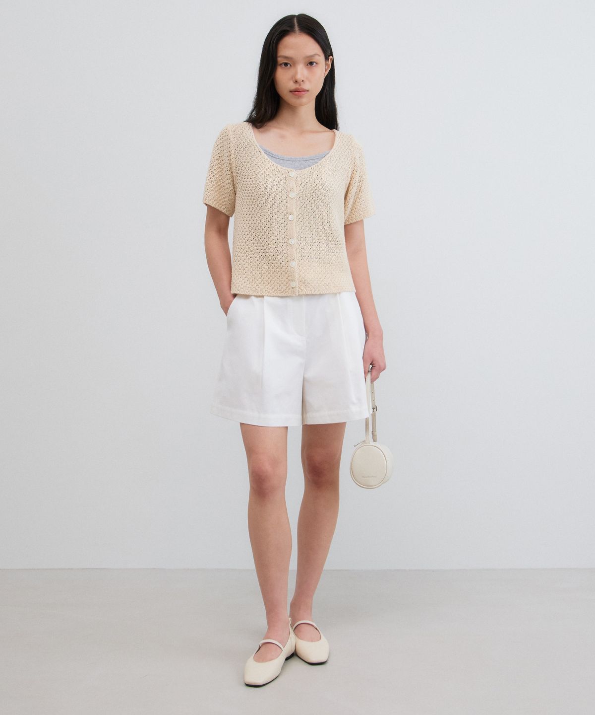 망고매니플리즈(MANGO MANY PLEASE) NOA CULOTTES SHORTS_WHITE