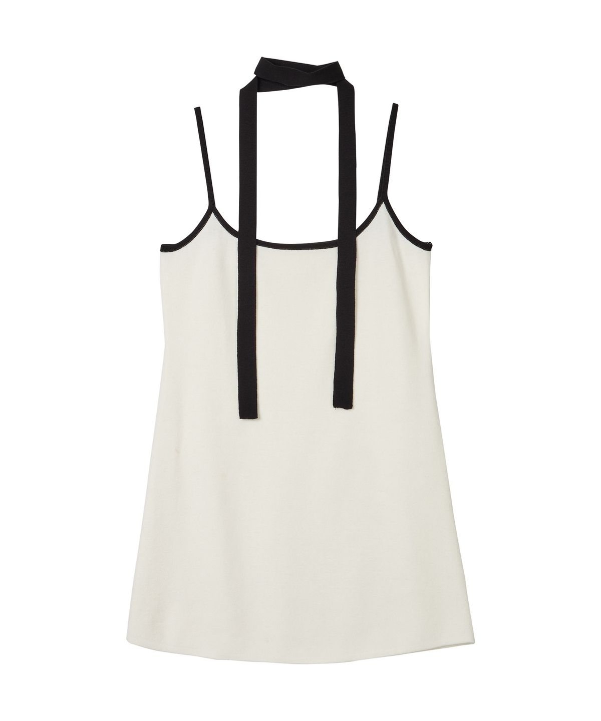 에르에르(ERER) Colorblock knit Dress White