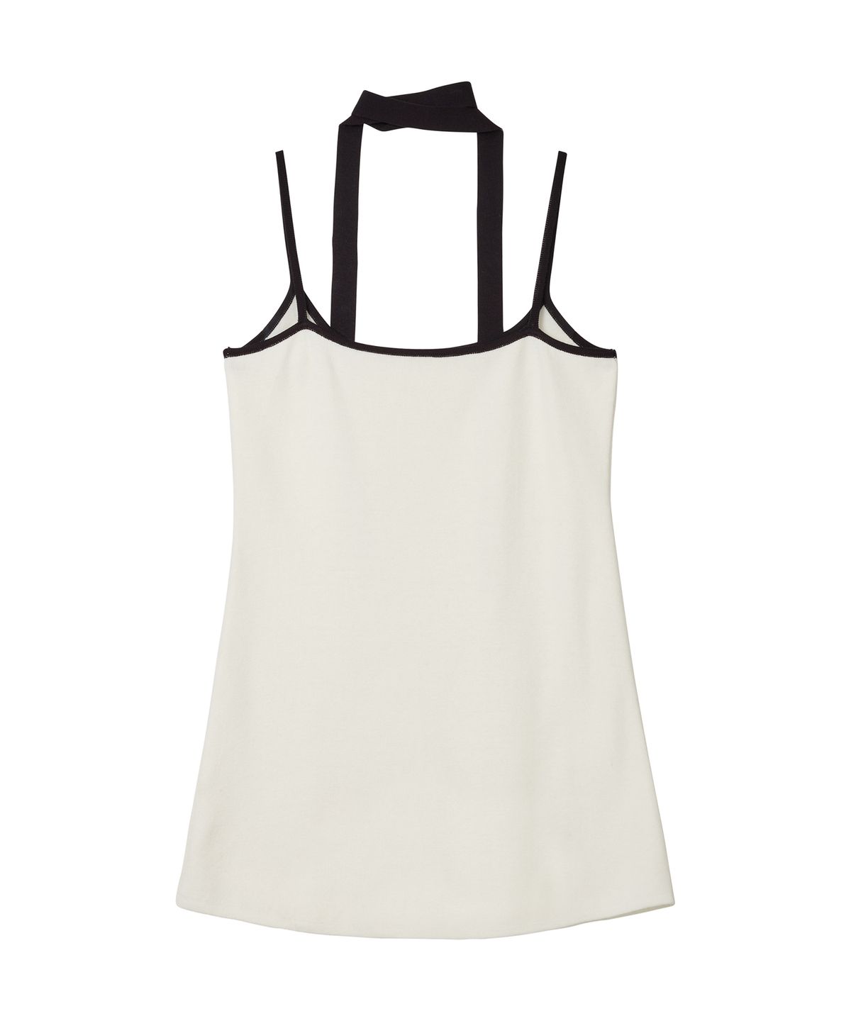 에르에르(ERER) Colorblock knit Dress White