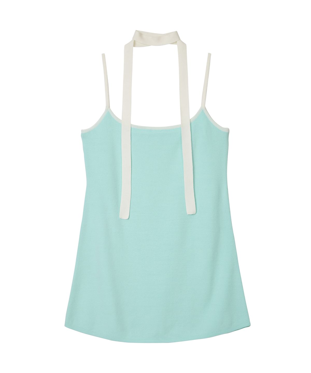 에르에르(ERER) Colorblock knit Dress Mint
