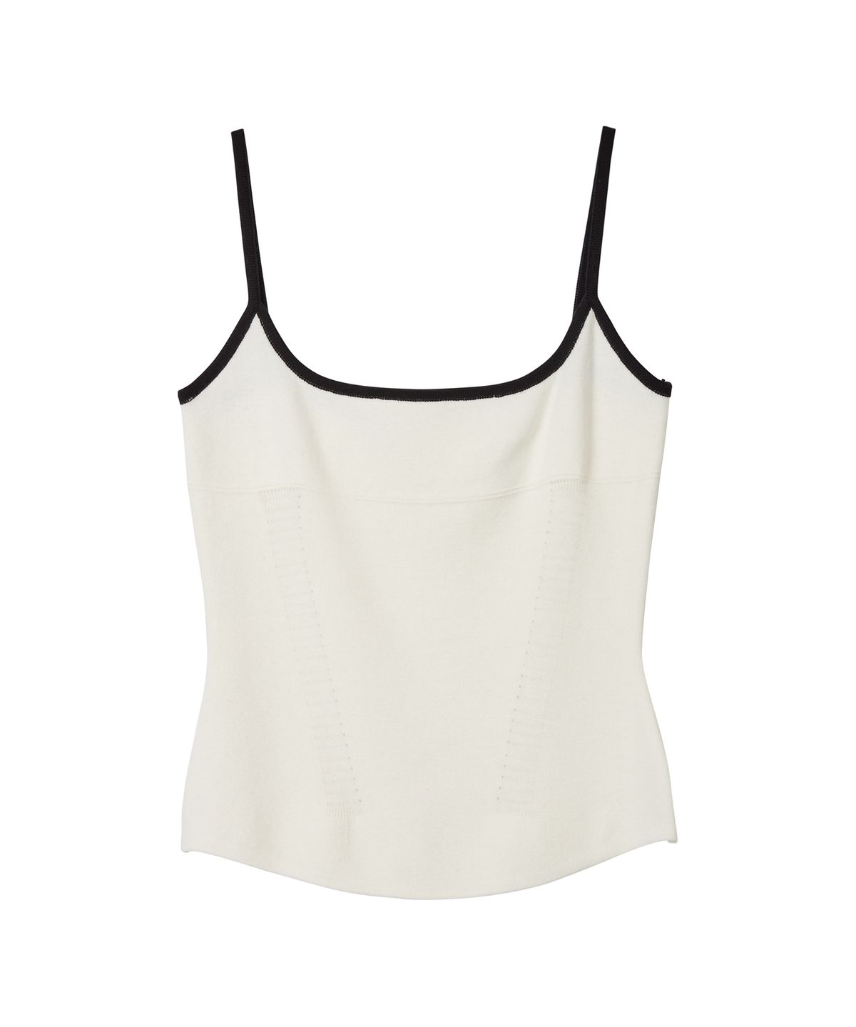 에르에르(ERER) Colorblock knit Sleeveless White