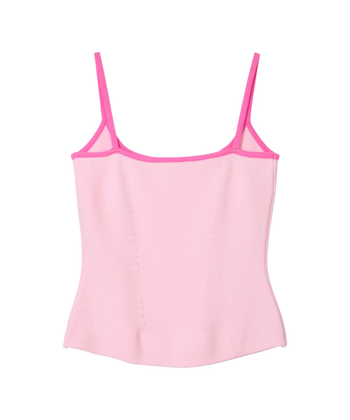 에르에르(ERER) Colorblock knit Sleeveless Pink