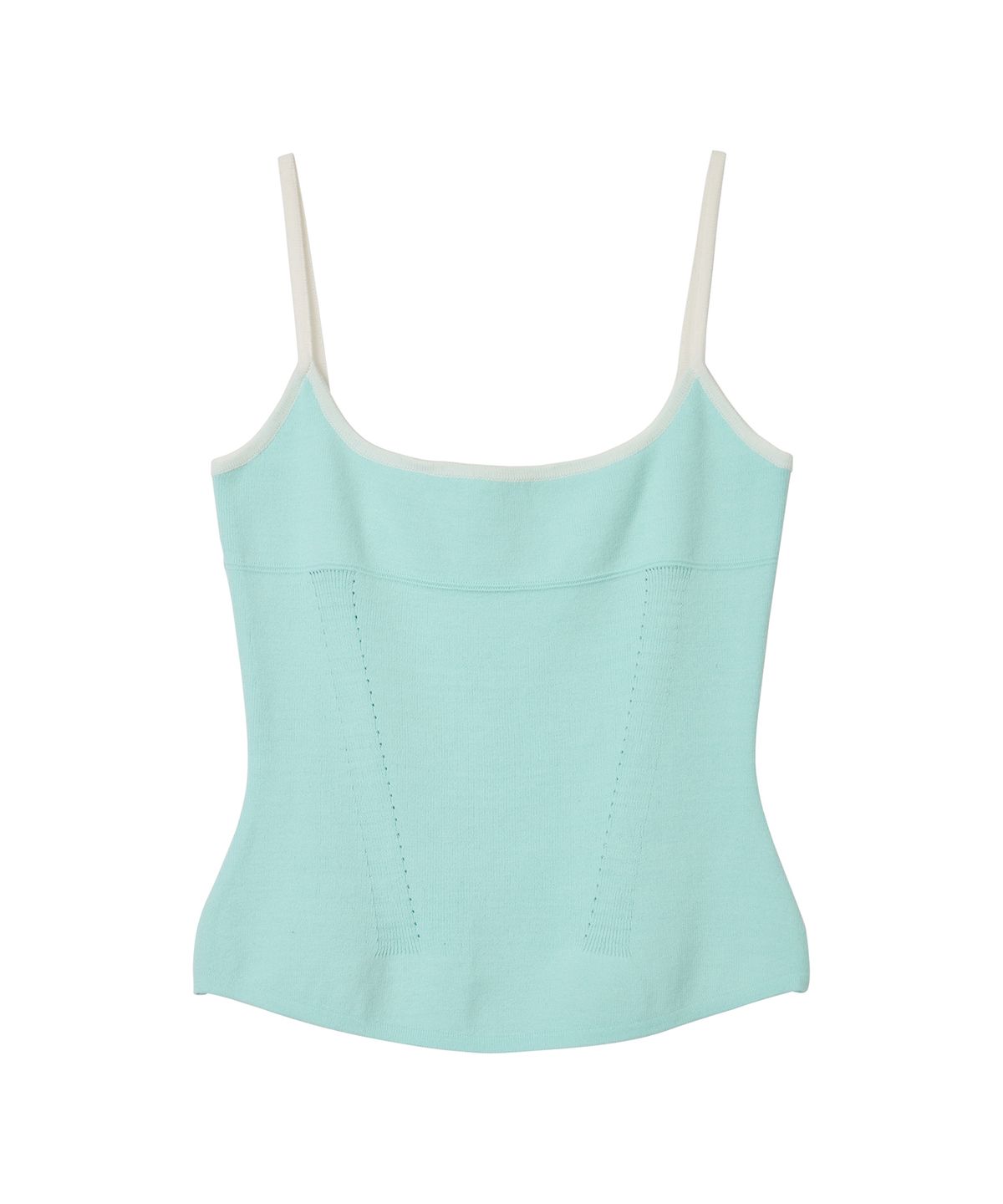 에르에르(ERER) Colorblock knit Sleeveless Mint