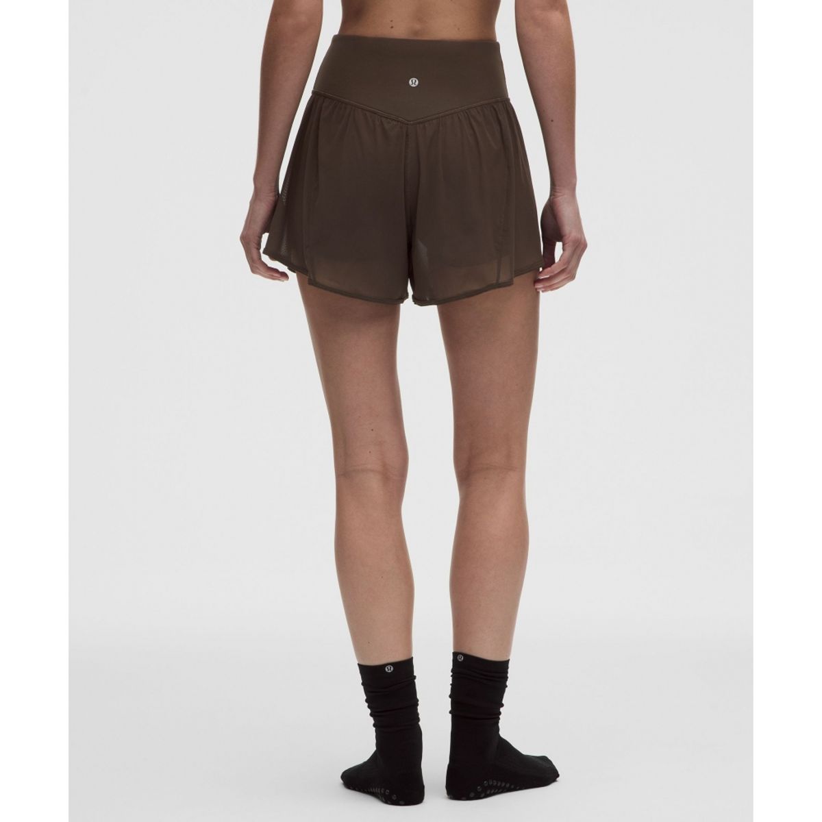 룰루레몬(LULULEMON) Nulu 앤 메쉬 하이라이즈 요가 쇼츠 3.5inch  WALC