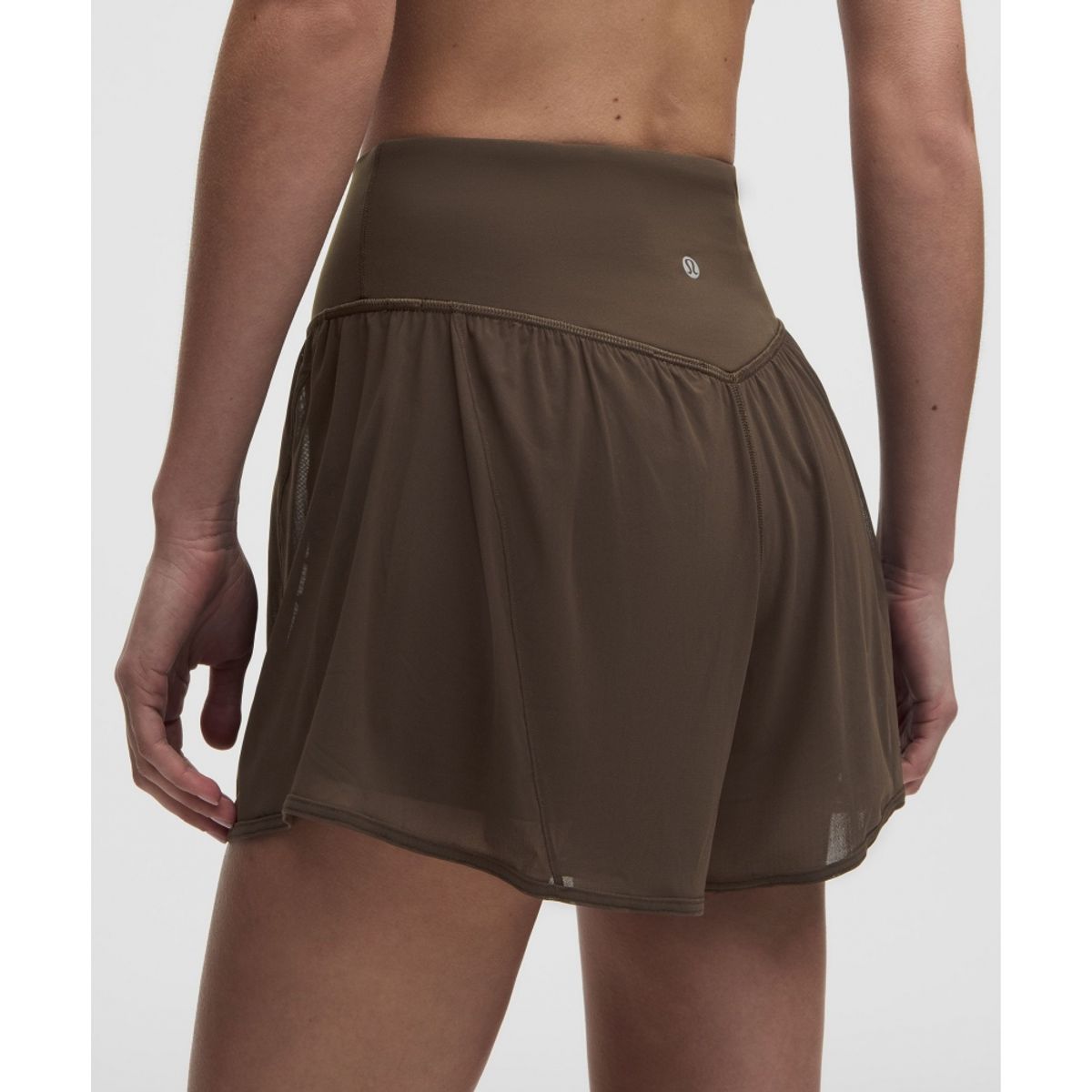 룰루레몬(LULULEMON) Nulu 앤 메쉬 하이라이즈 요가 쇼츠 3.5inch  WALC