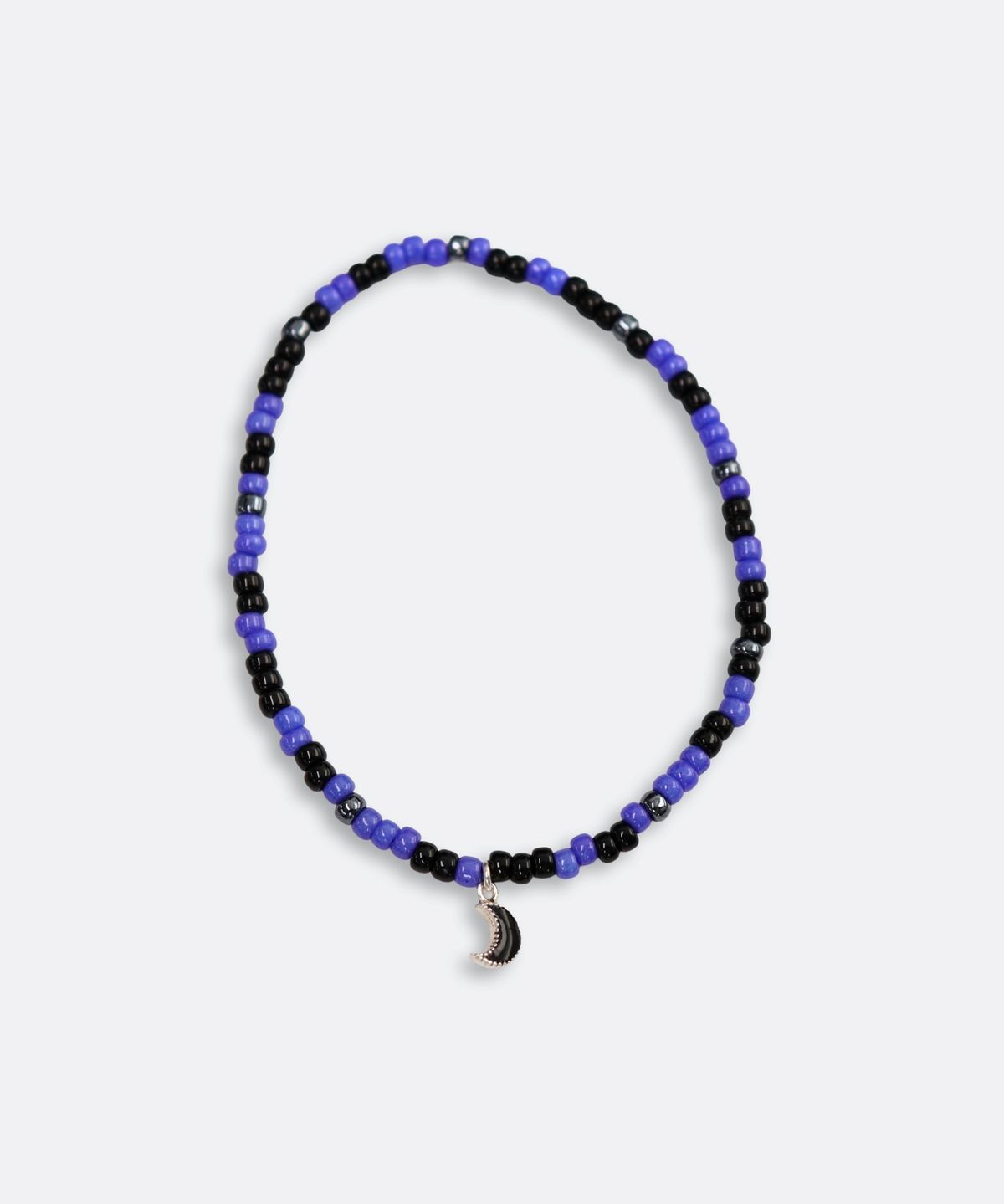 봉보(BONBEAU) Silver epoxy Moon charm beads Bracelet 실버 에폭시 달 참 컬러 믹스 비즈 팔찌