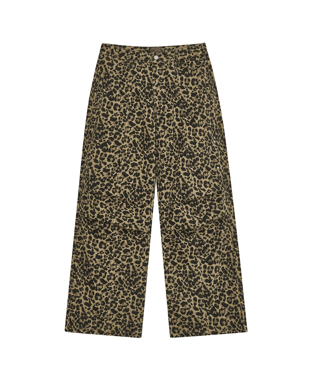 데프가먼츠(DEFGARMENTS) STUD PARACHUTE PANTS [LEOPARD KHAKI]