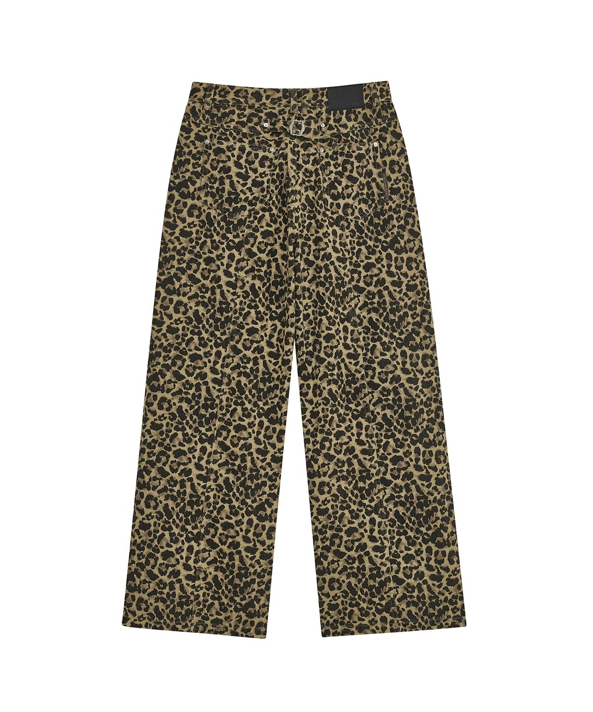 데프가먼츠(DEFGARMENTS) STUD PARACHUTE PANTS [LEOPARD KHAKI]