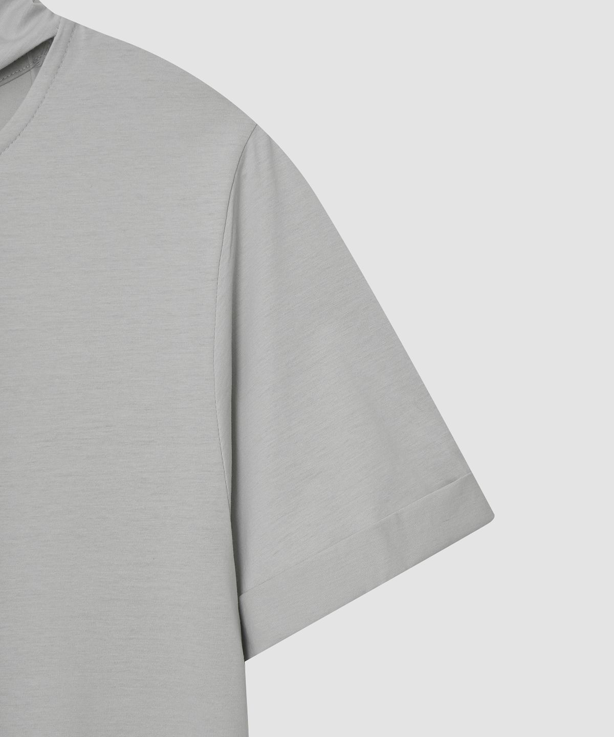 더 릴(THE LILLE) Tie Blouse Tee_Grayish Mint