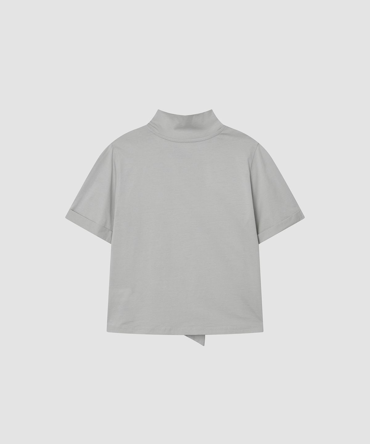 더 릴(THE LILLE) Tie Blouse Tee_Grayish Mint