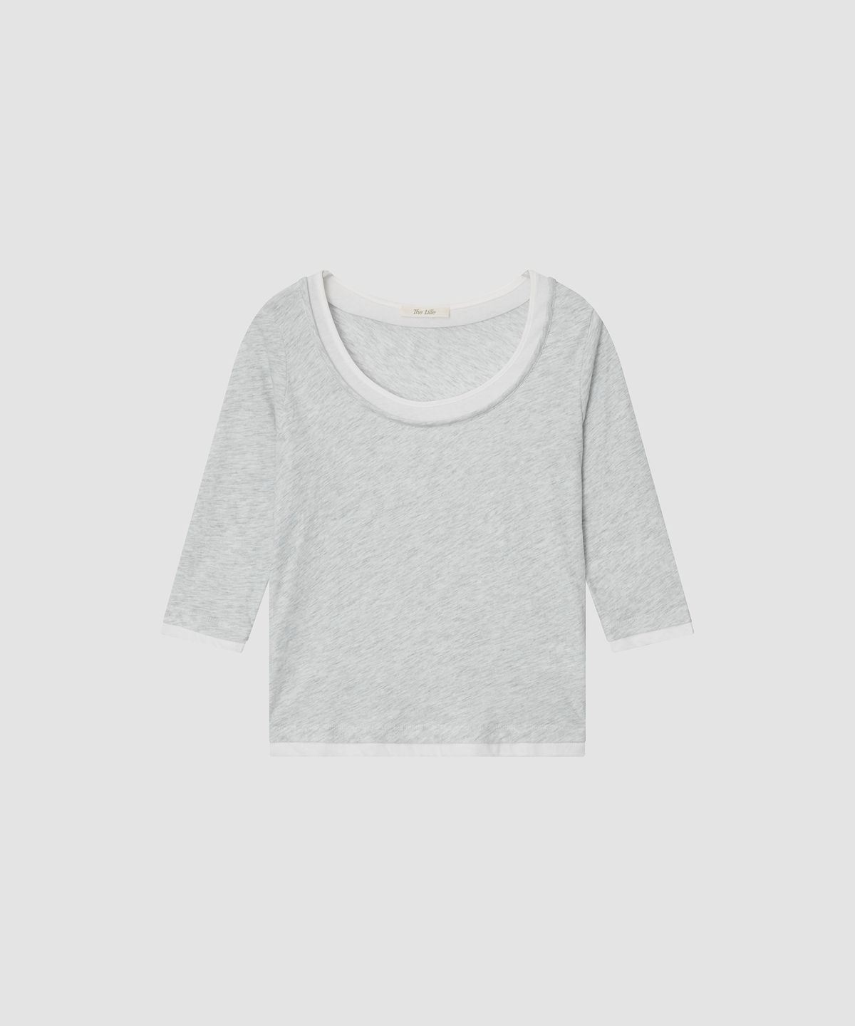 더 릴(THE LILLE) Double Layered Tee_Light Gray