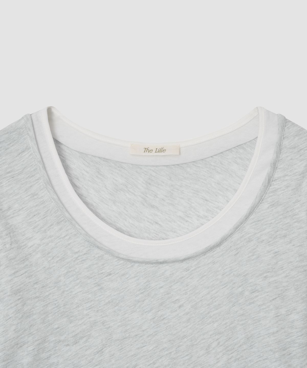 더 릴(THE LILLE) Double Layered Tee_Light Gray