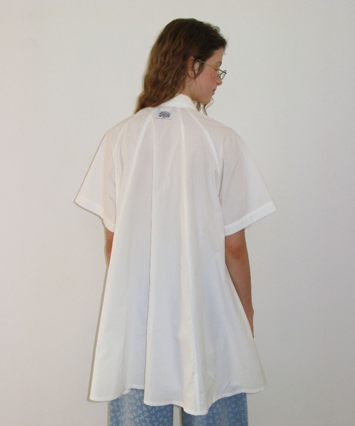 론론(RONRON) A LINE COLLAR SHIRT DRESS WHITE