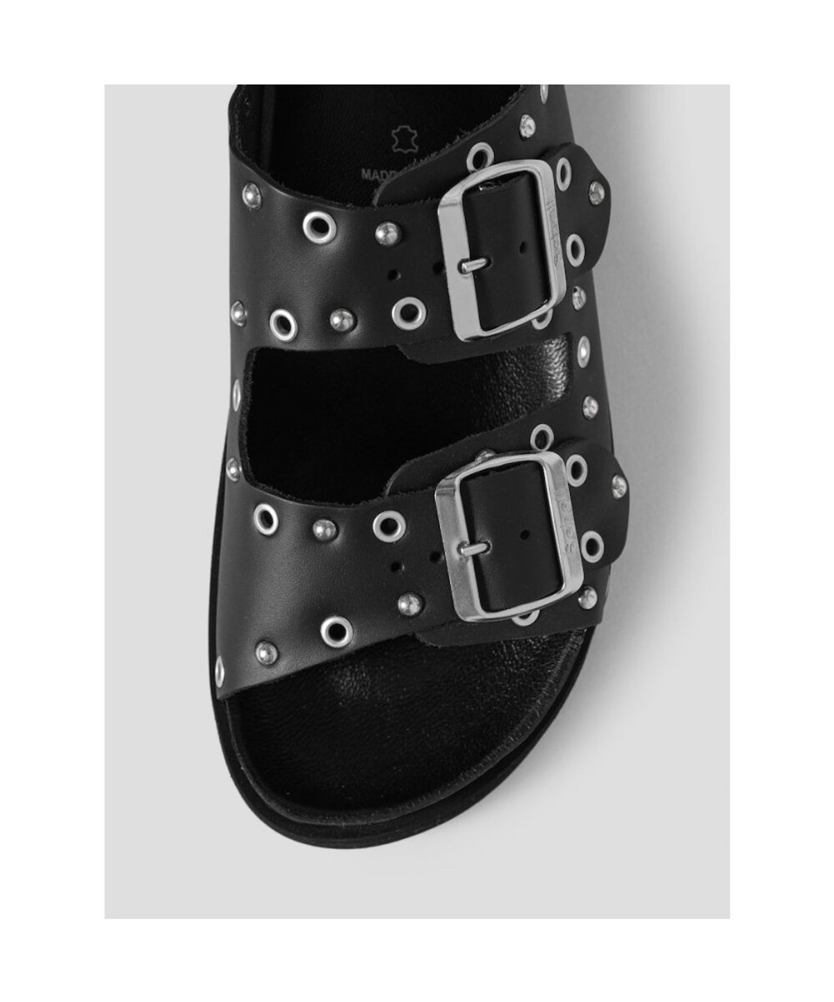 숄(SCHOLL) (WOMEN) 링 투스트랩 코르크 샌들 블랙 (HH64K2C115)