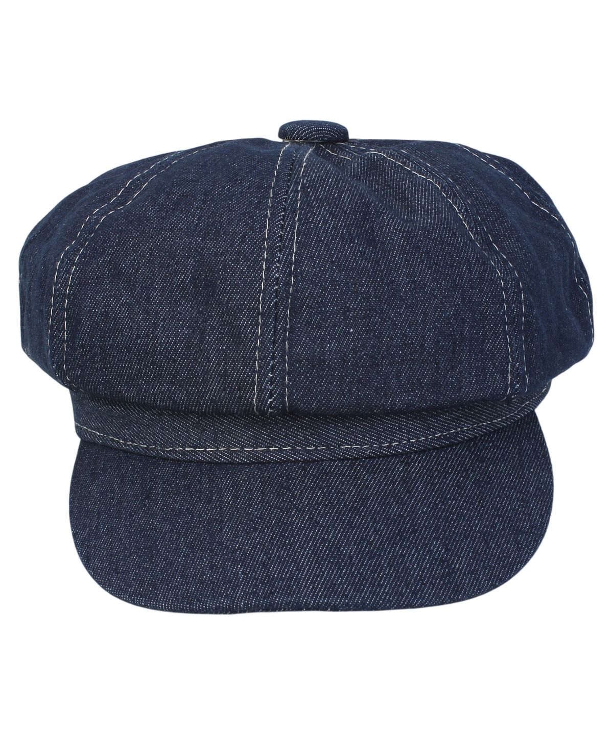 유니버셜 케미스트리(UNIVERSAL CHEMISTRY) Dark Denim Logo Newsboy Cap 뉴스보이캡
