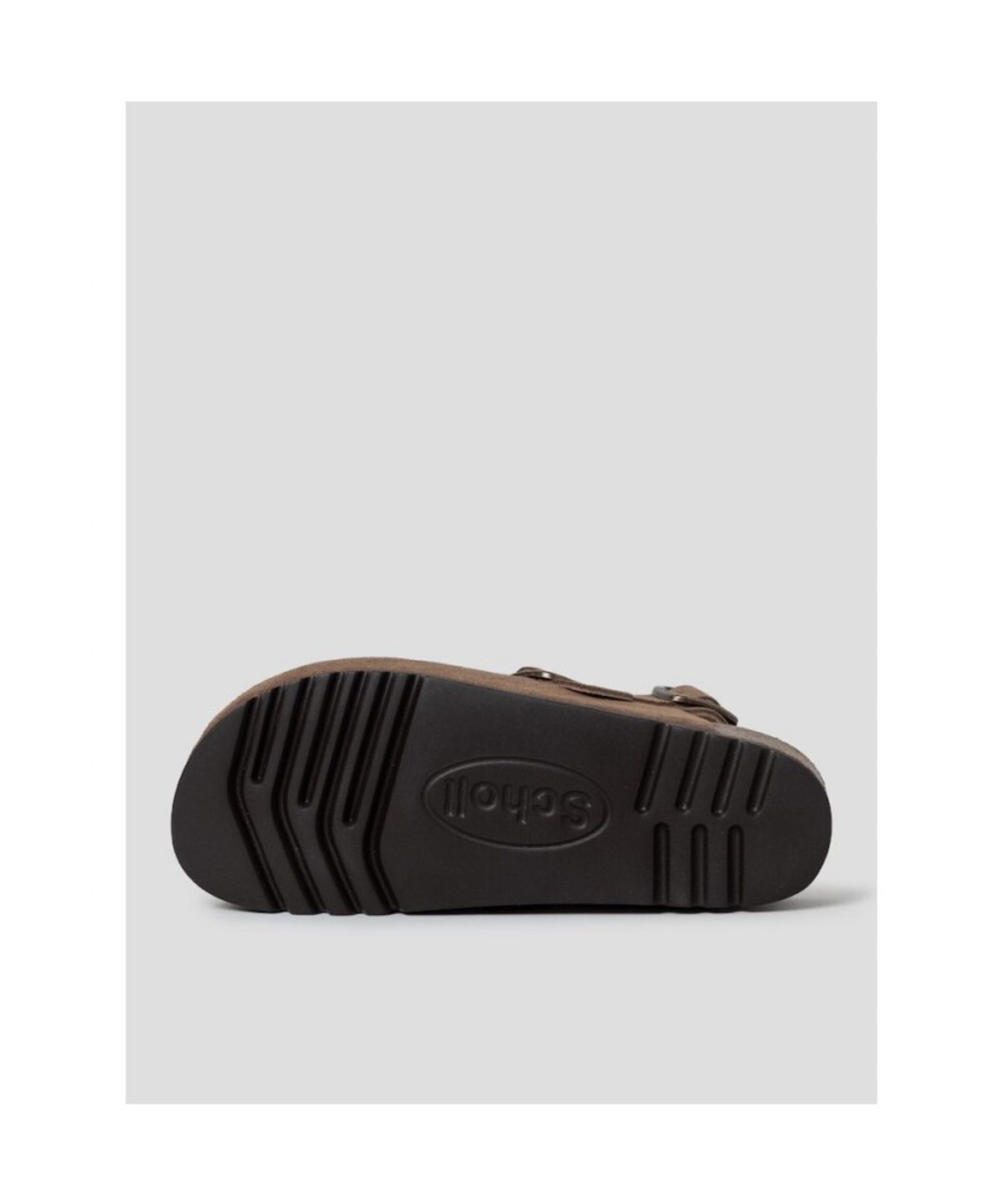 숄(SCHOLL) (WOMEN) 스웨이드 백스트랩 코르크 크로그  브라운 (HH64K2C73D)