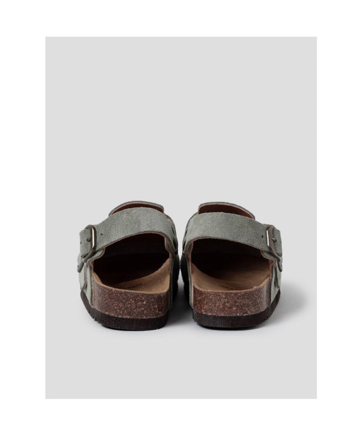 숄(SCHOLL) (WOMEN) 스웨이드 백스트랩 코르크 크로그  그린 (HH64K2C73M)