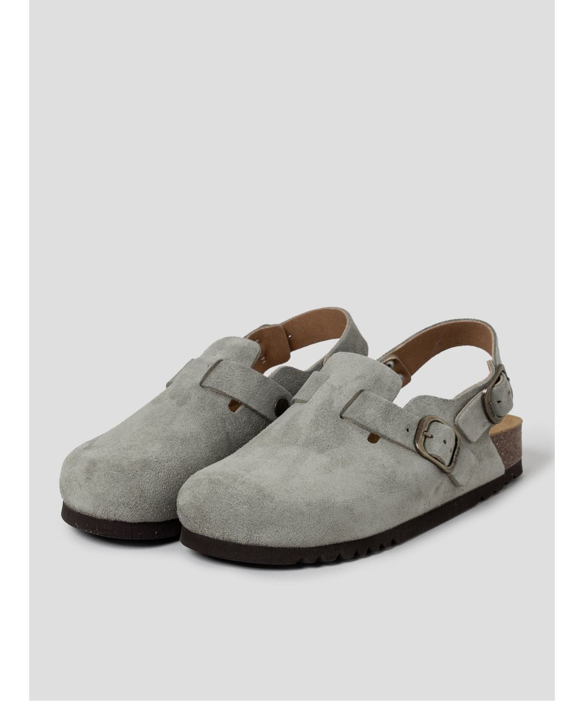 숄(SCHOLL) (WOMEN) 스웨이드 백스트랩 코르크 크로그  그린 (HH64K2C73M)