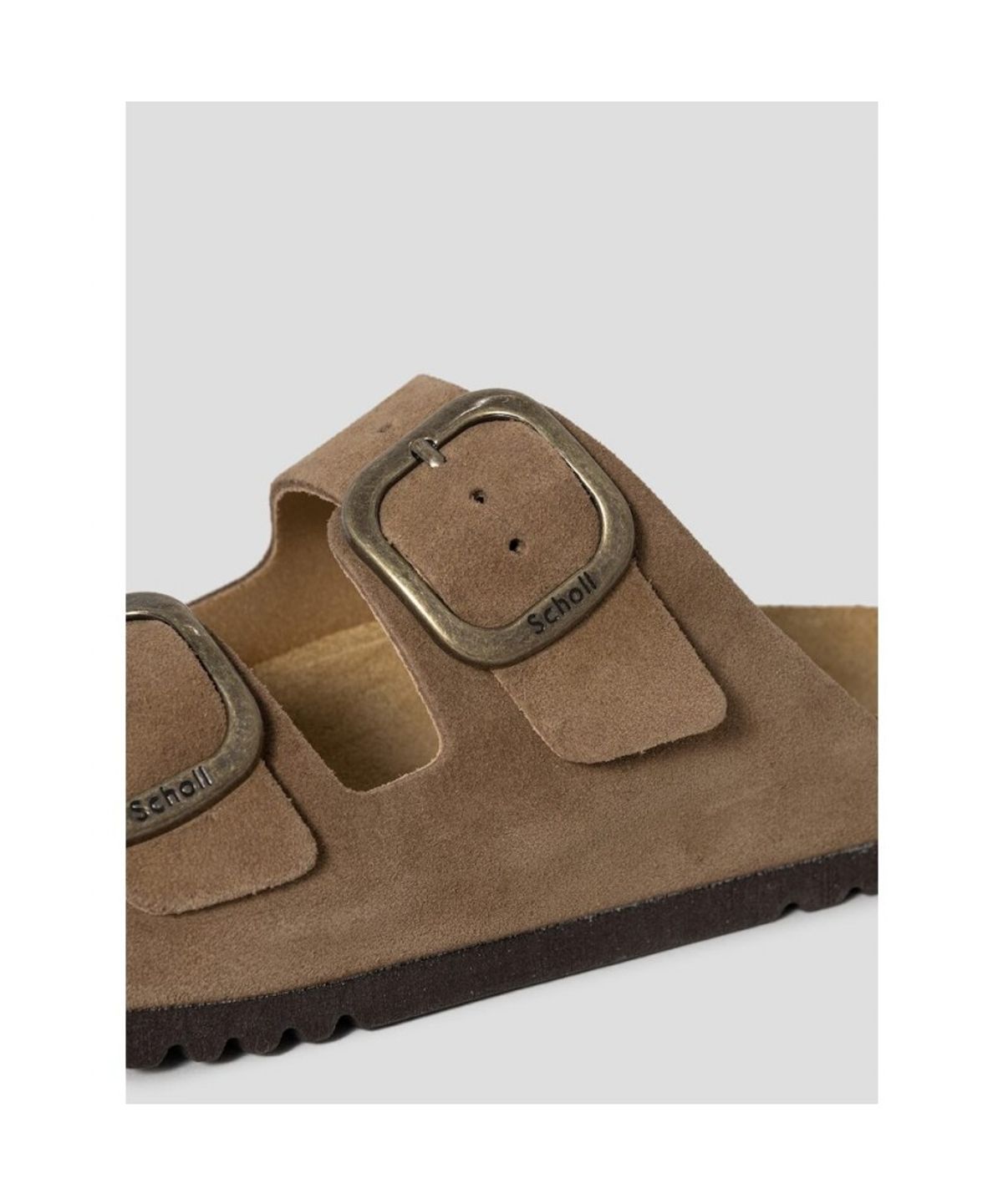 숄(SCHOLL) (WOMEN) 투스트랩 코르크 샌들  옐로이시 브라운 (HH64K2C13B)