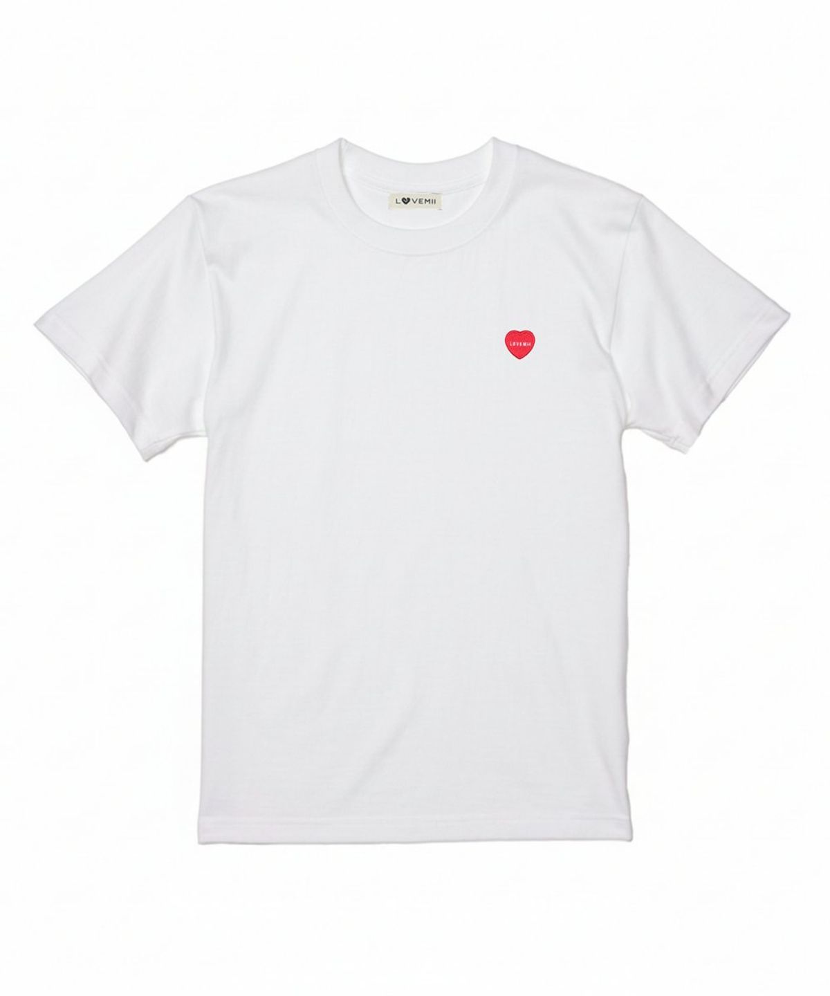러브미오피셜(LOVEMIIOFFICIAL) 클래식 패치 하프 티셔츠