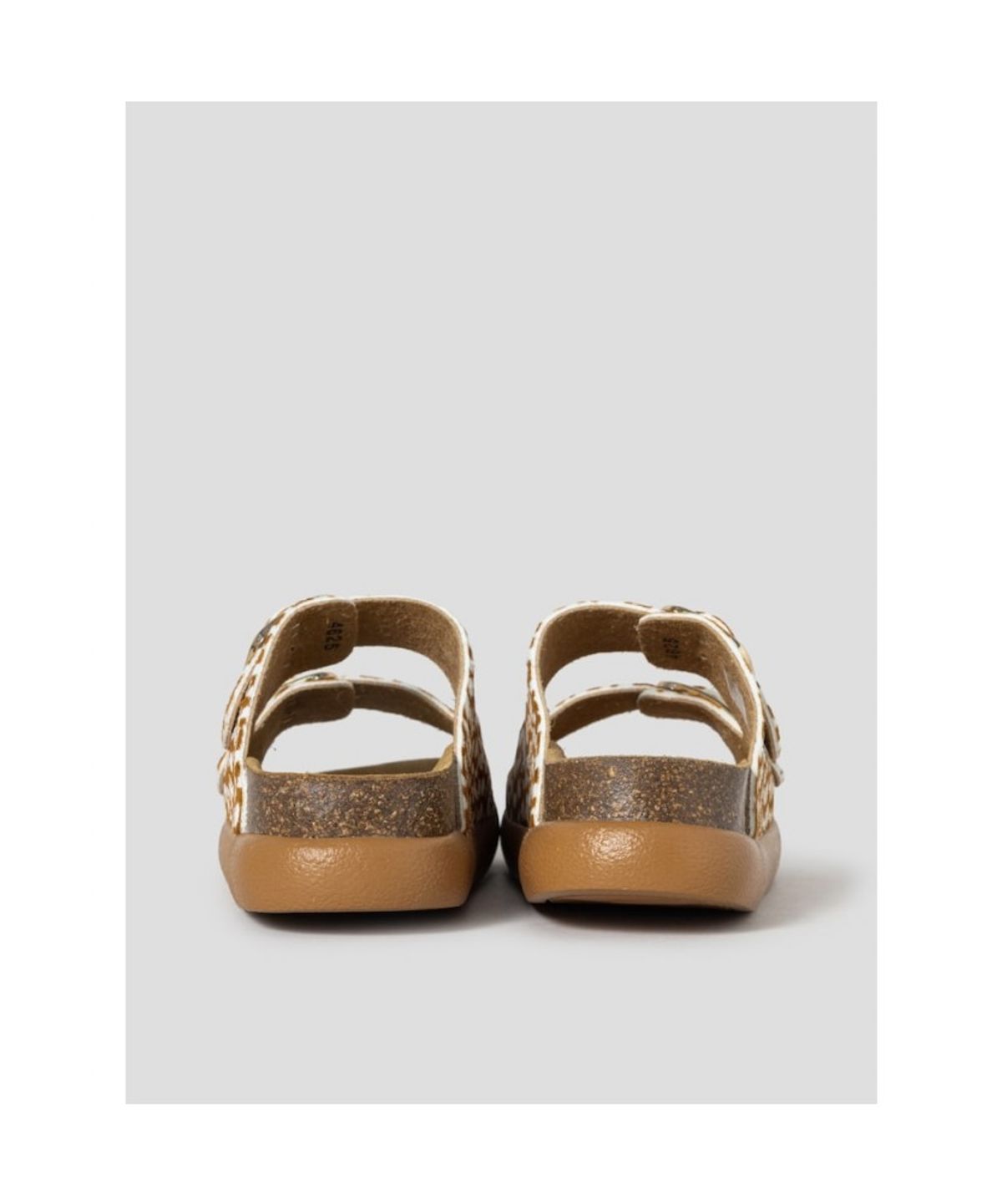 숄(SCHOLL) (WOMEN) 투스트랩 청키 코르크 샌들  옐로이시 브라운 (HH64K2C22B)