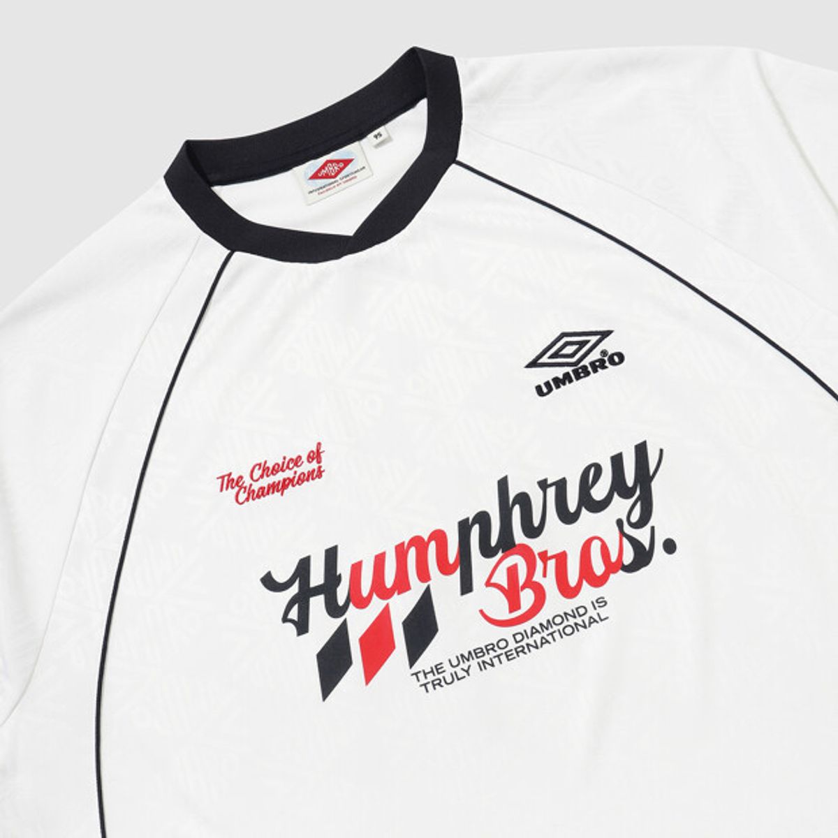 엄브로(UMBRO) HBL 풋볼 헤리티지 자카드 반팔 저지 화이트 UR224CRJ51