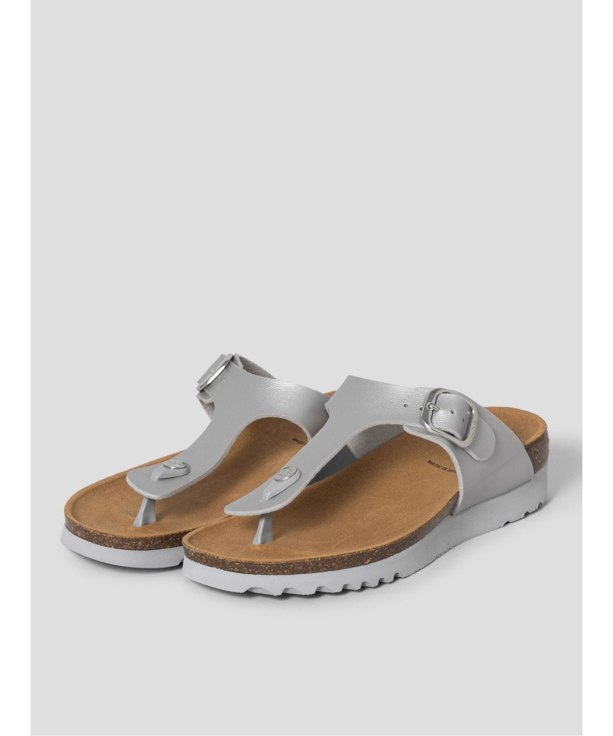 숄(SCHOLL) (WOMEN) 플립플랍 코르크 샌들  그레이 (HH64K2C313)