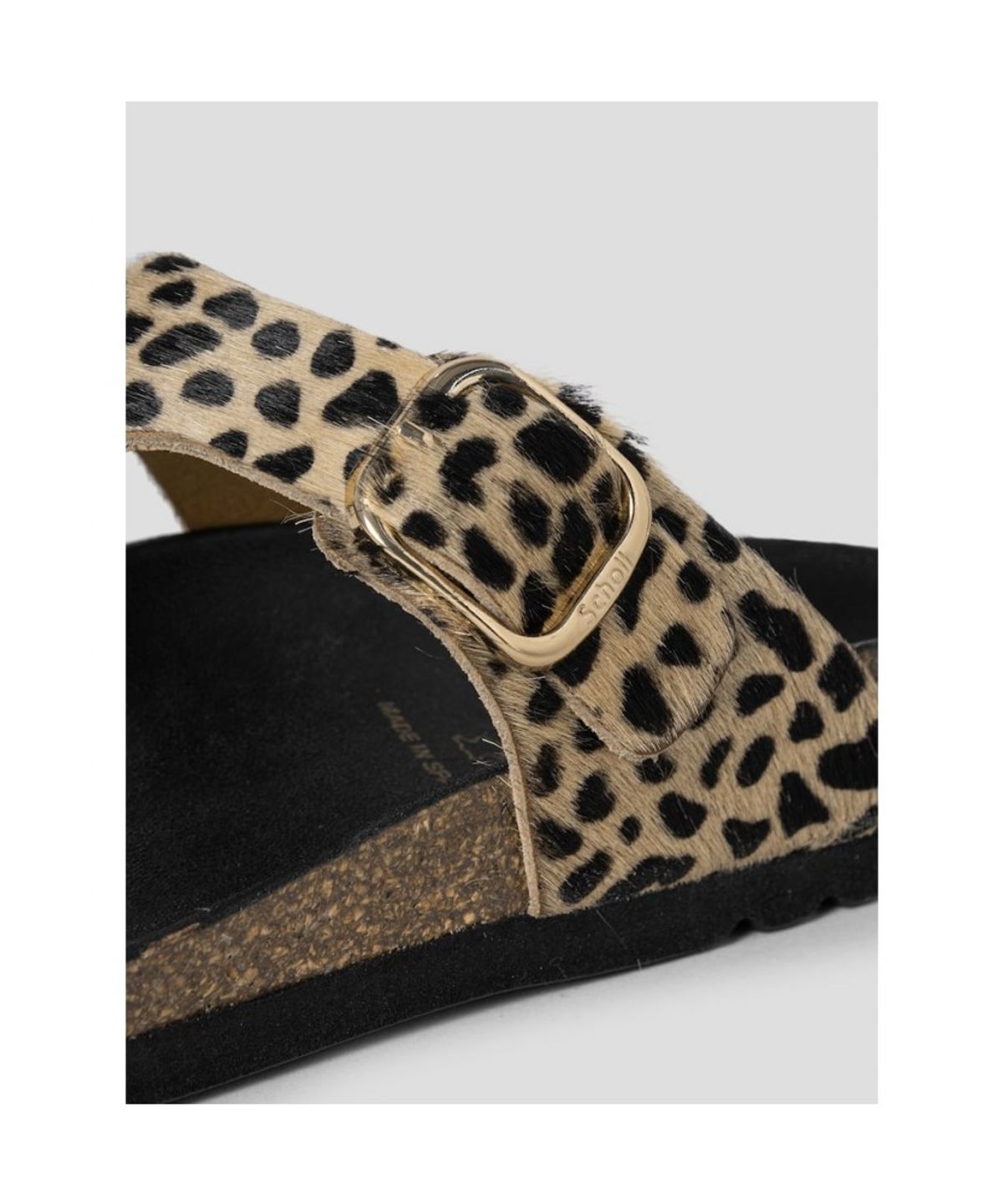 숄(SCHOLL) (WOMEN) 플립플랍 코르크 샌들  브라운 (HH64K2C32D)