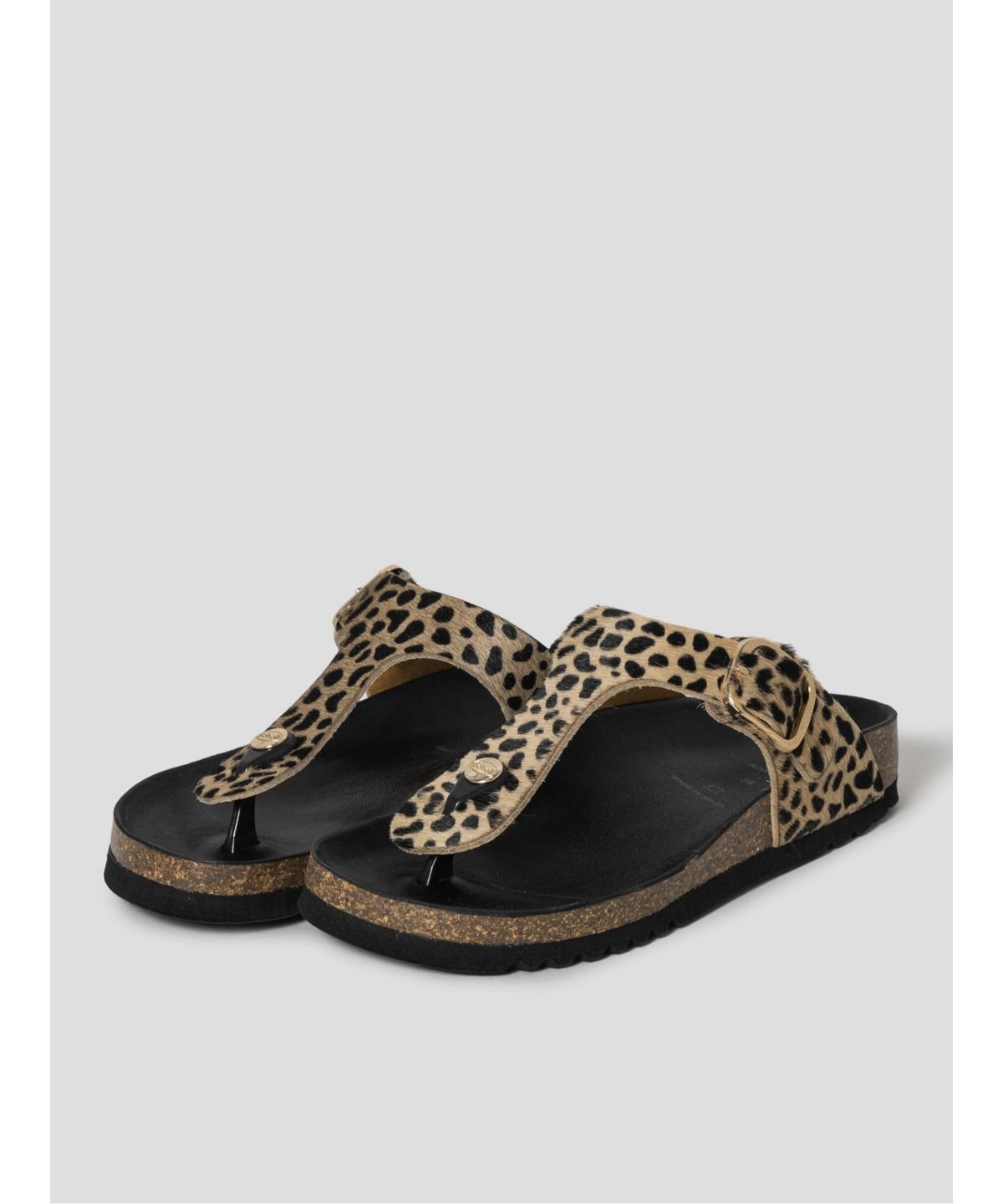 숄(SCHOLL) (WOMEN) 플립플랍 코르크 샌들  브라운 (HH64K2C32D)