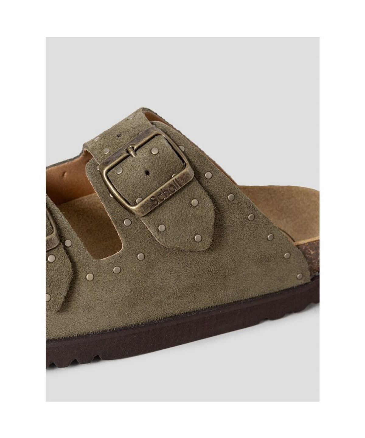 숄(SCHOLL) (WOMEN) 투스트랩 코르크 샌들  카키 (HH64K2C10H)