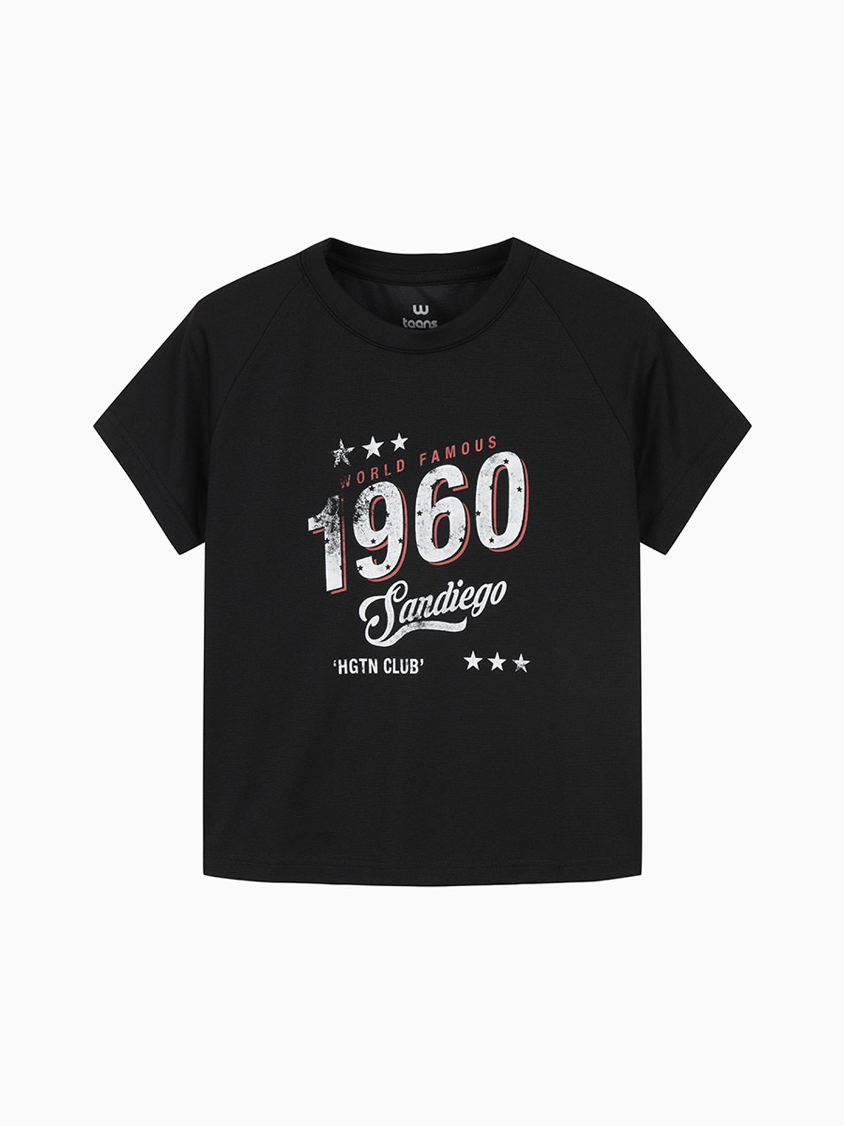 행텐 틴즈(HANGTEN TEENS) 틴즈 여아 래글런 넘버 반팔 티셔츠_100(14570-131-422-31)